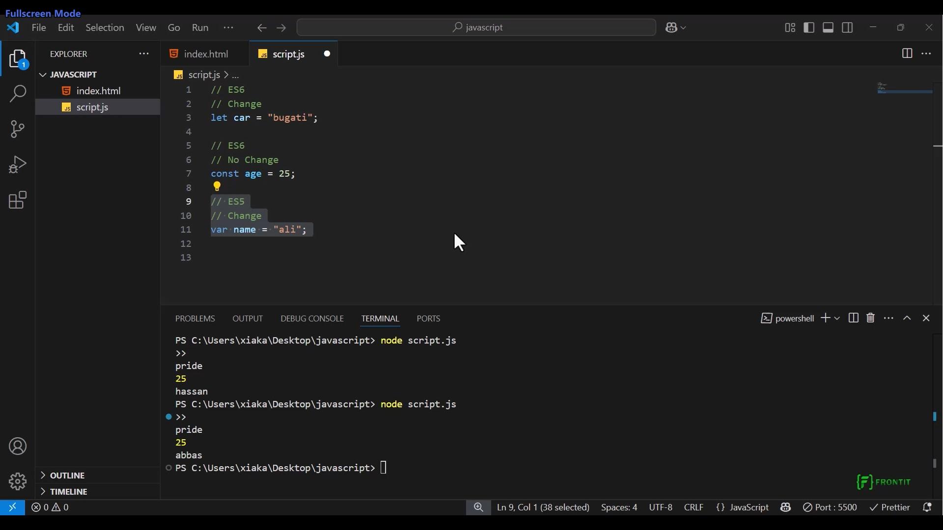 javascript